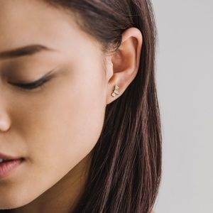 LOVERS TEMPO sterling silver Gemma climber earring